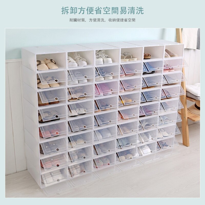 Lade Organisator Opvouwbare Schoenen Doos Huishoudelijke Diy Schoenendoos Plastic Transparante Opslag Schoenendoos Lade Home Storage