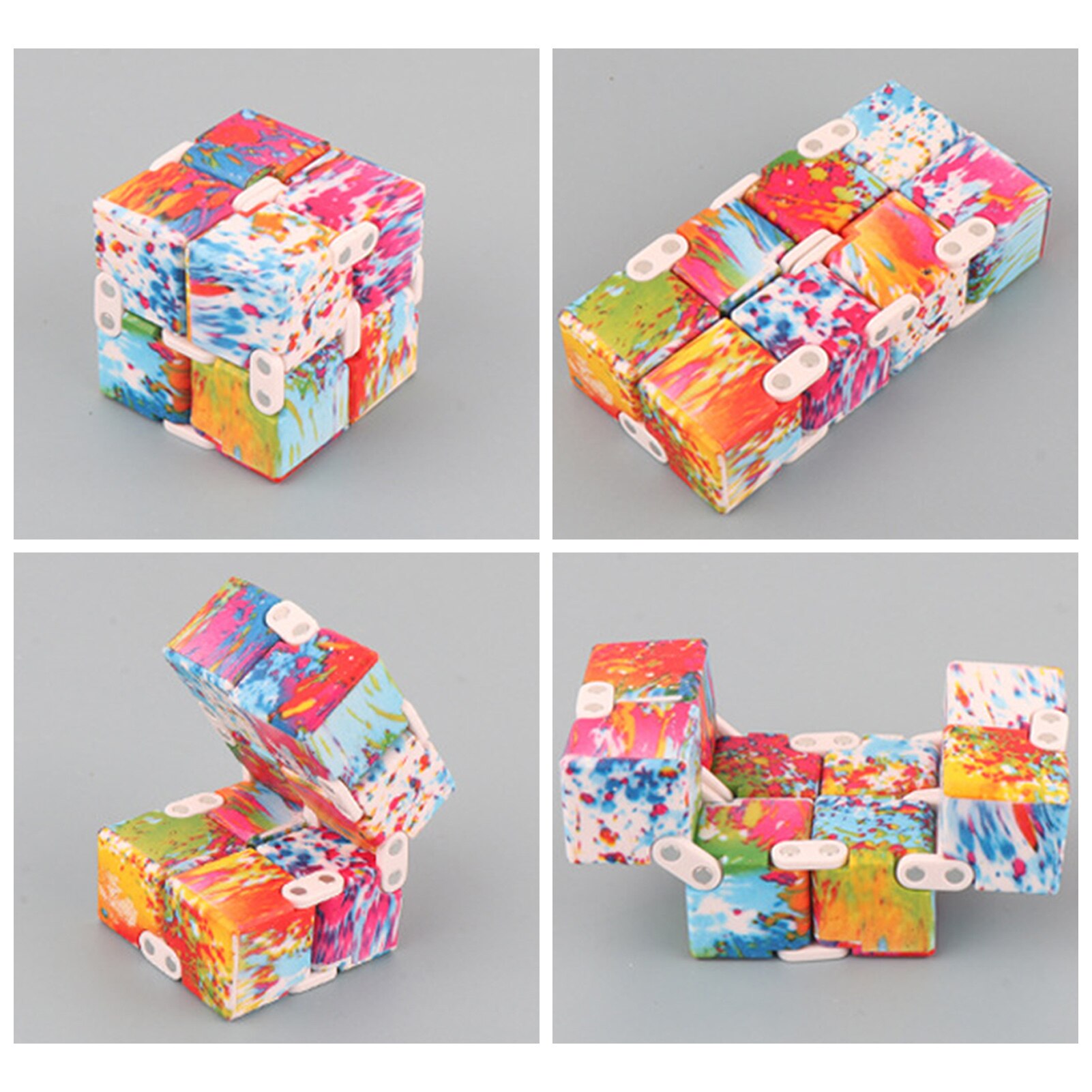 Creatieve Oneindige Cube Novel Unieke Magische Kubus Voor Magische Kubus Kantoor Flip Cubic Puzzel Stop Stress Reliever Autisme Speelgoed