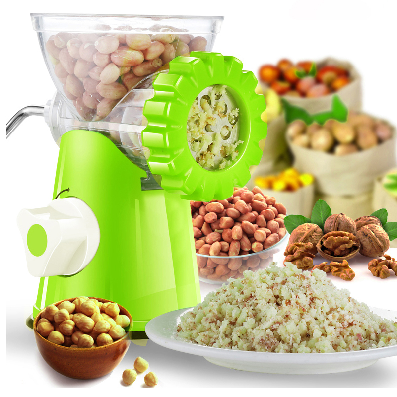Manuell kjøttkvern maskin nøtteskjærer fiskepølse sveiv kjøttkvern grønnsaker food processor multifunksjonell kjøkken kjøttdeig lage