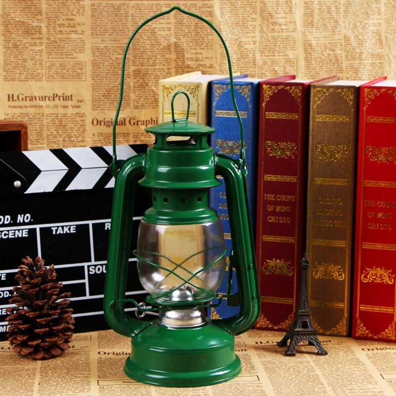 Retro Classic Kerosene Lamp Dimmable Lanterns Wick Vintage Portable Camping Light Outdoor Decoration