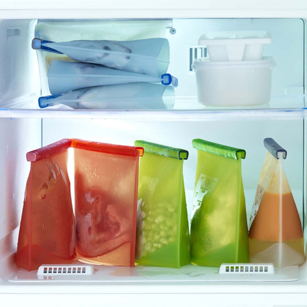 4 Uds. (blanco, rojo, gree, azul), bandeja de conservación hermética al vacío, bandeja de almacenamiento saludable y fresca, contenedor, herramientas de cocina