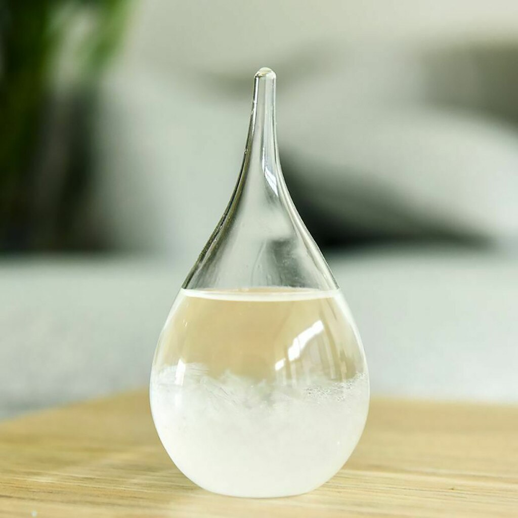 Botella de cristal con forma de gota de agua, decoración de cristal para el hogar, para el clima, arte y artesanía, , 45 #