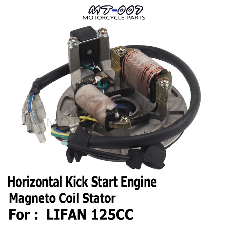 Lifan  lf125cc vandret kickstart motor magneto coil stator kit til pit snavs cykel kick start lifan motor