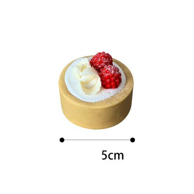 Udsøgt simuleret frugtskål frugtkage model display simulering kage dessert jordbær tærte kage bagning butiksvindue: Jeg