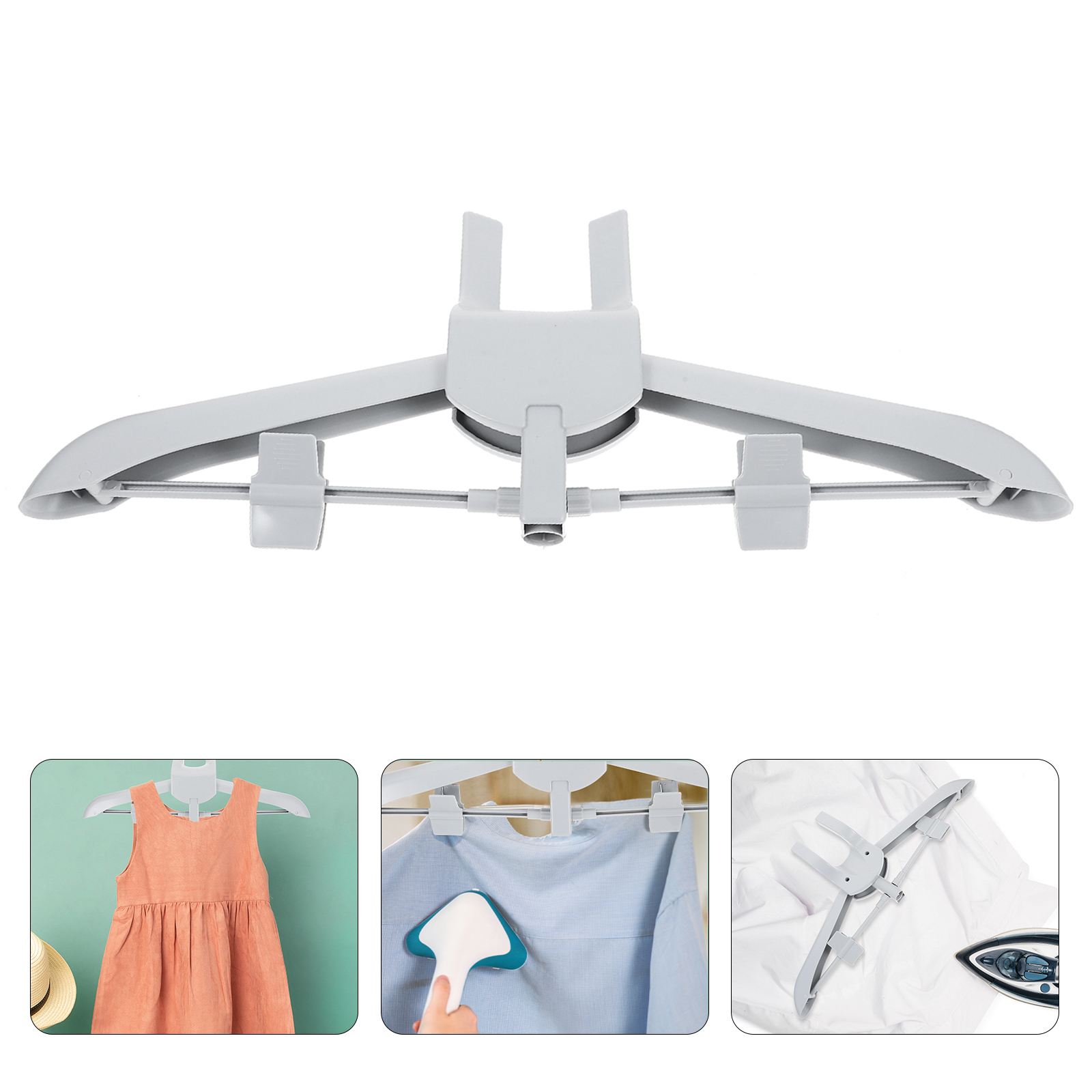 Kledingrek Opvouwbare hanger Drogen Kledingstomer Accessoires Gesloten mand met deksel