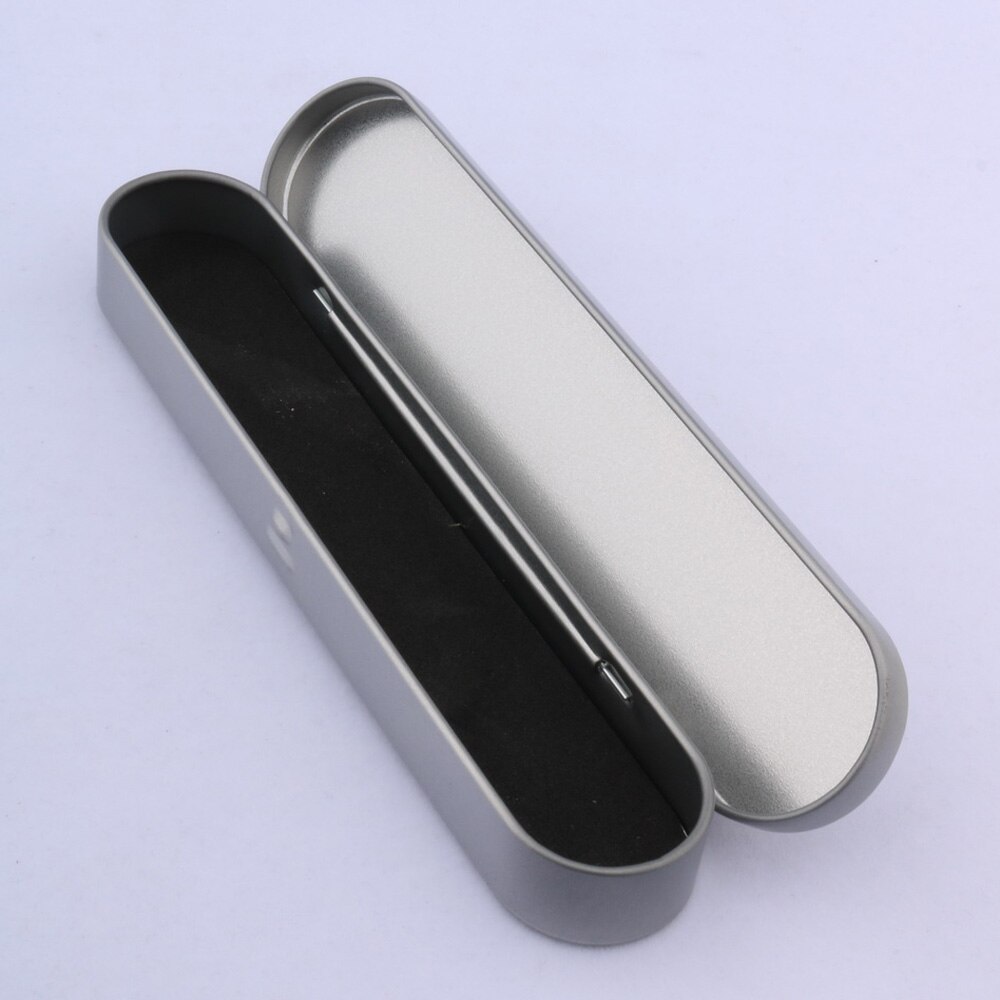 luxury stainless steel Tinplate pencil case ink pen Pencil Pens storage box Stationery Office Supplies