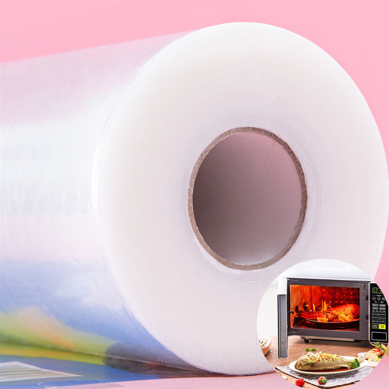 Pellicola trasparente rotoli di grandi dimensioni plastica per uso domestico resistente alle alte temperatura imballaggio per pellicole organizzatore per la conservazione di pellicole accessori da cucina