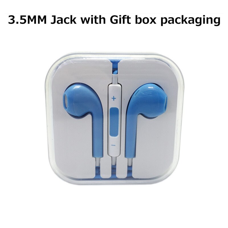 Auricolari da gioco con auricolari colorati lenc6 cuffie con microfono 3.5mm per Xiaomi IPhone Laptop Music Sellphone auricolare: Blue with pakcage