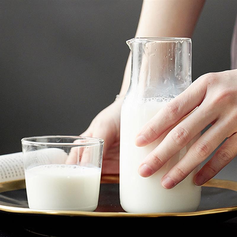 2 stk / sæt japansk stil en-person drik lille kapacitet kande med kop sæt gennemsigtig varmebestandigt glas kold kedel kop sæt
