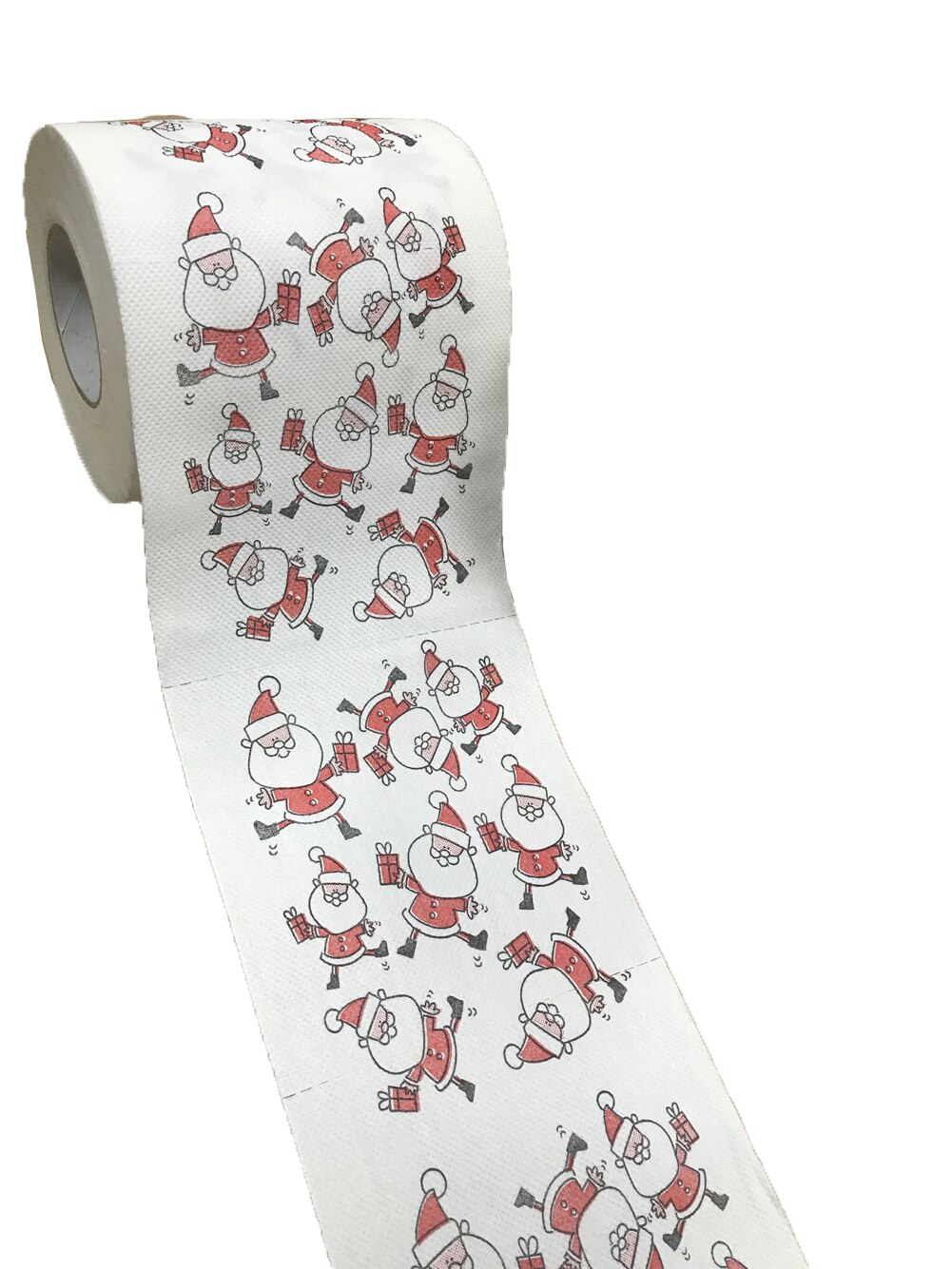 Papier de rouleau de noël, dessin animé mignon Santa Elk flocon de neige impression serviettes en papier pour le marché des toilettes de l'école de fête de la maison: C