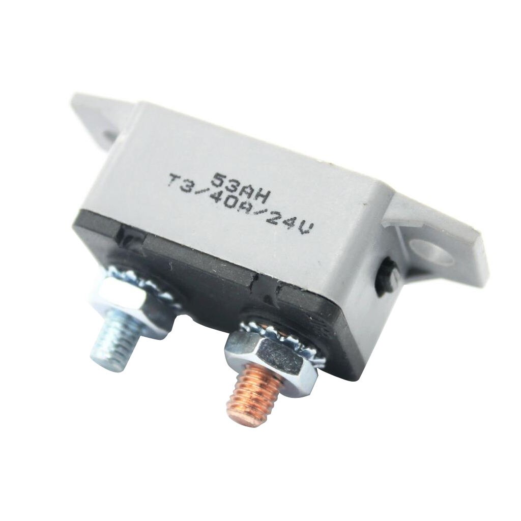 12V-24V Auto Car RV Maine Circuit Breaker Manual Reset Fuse Holder