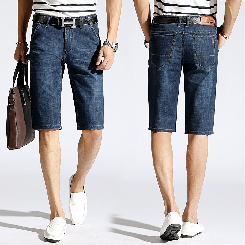 Shorts Men Korte Broek Mannen Cotton Denim Summer Short Pants Man Short Jean Homme Large Casual Male Workers Hombre Verano: 38