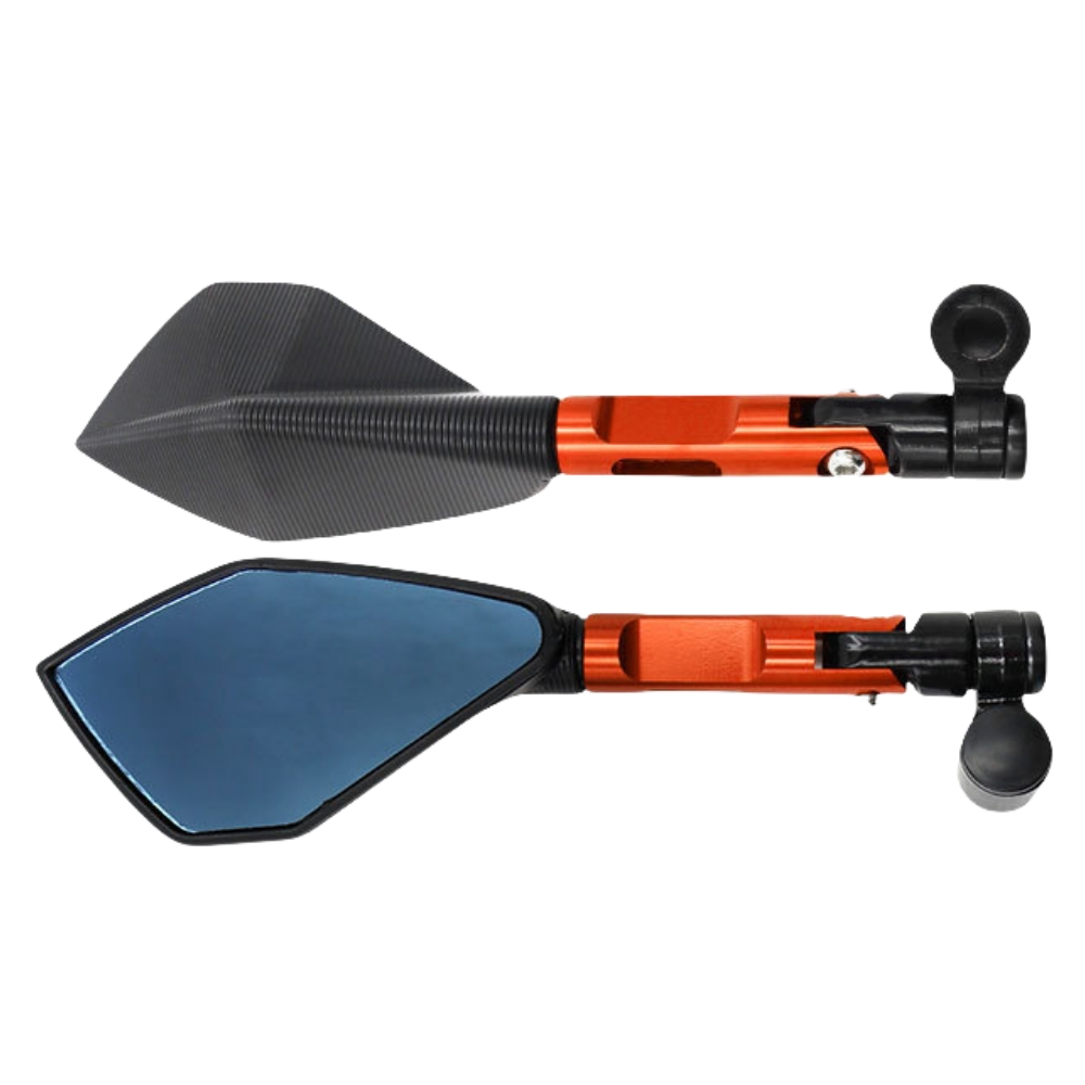 Espelho retrovisor cnc modificado para motocicleta, espelho retrovisor para carro de rua, scooter, acessórios universais: MULTI