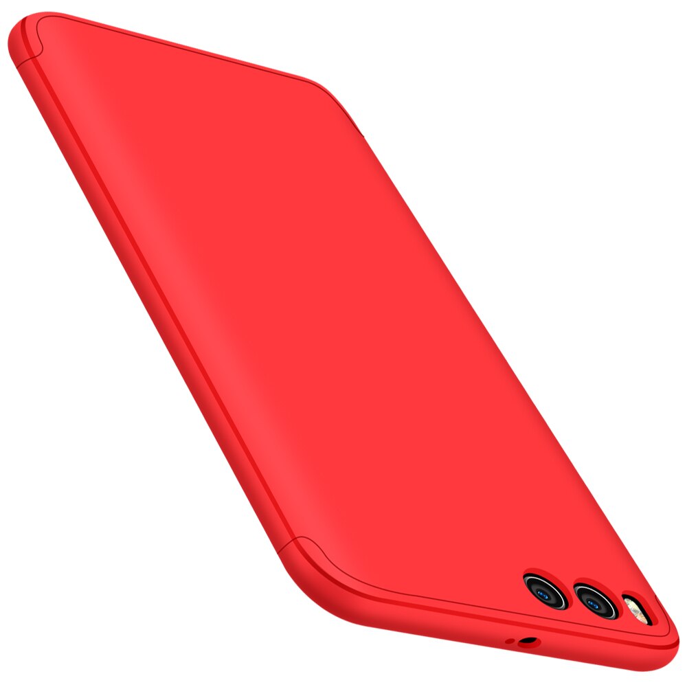 GKK-Funda de protección completa para Xiaomi Mi 6, funda rígida Ultra delgada, antigolpes, 3 en 1, 360: red