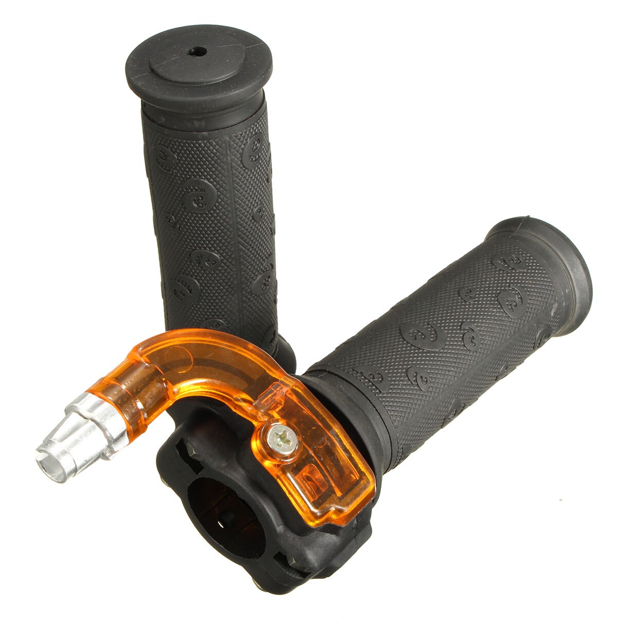 1 Pair 22mm Mini Throttle Grips Twist For Minimoto Pit Dirt Bike 47cc 49cc