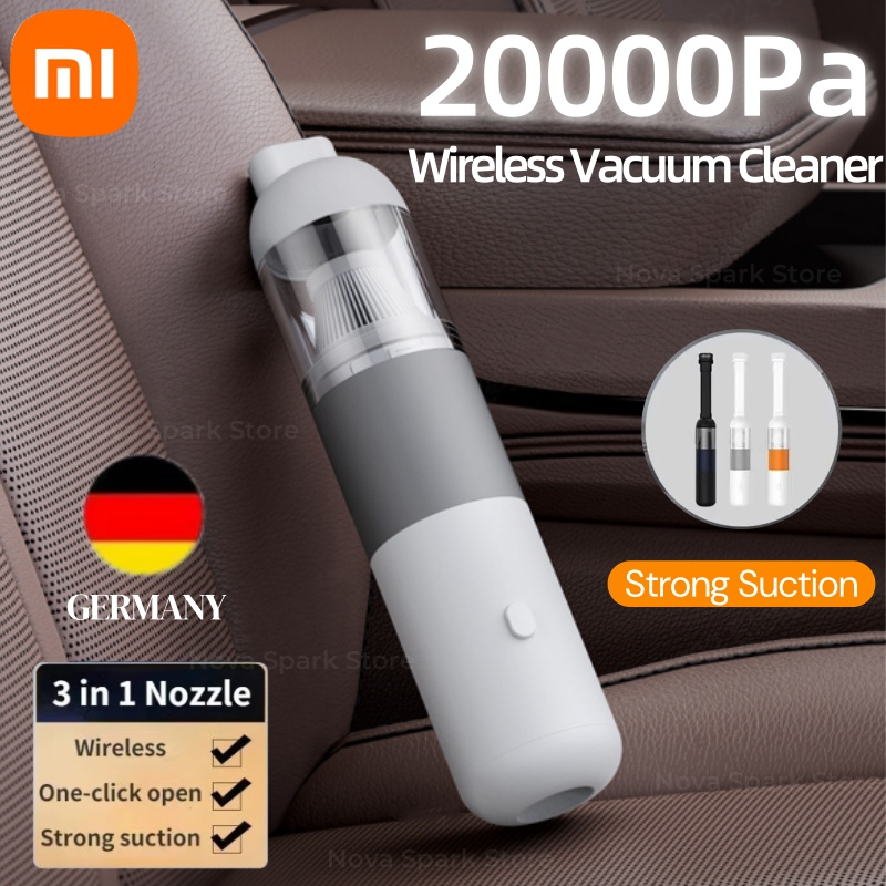 Xiaomi 120w aspirador de pó carro de alta potência forte sucção portátil sem fio coletor poeira automático sucção ciclone casa nova