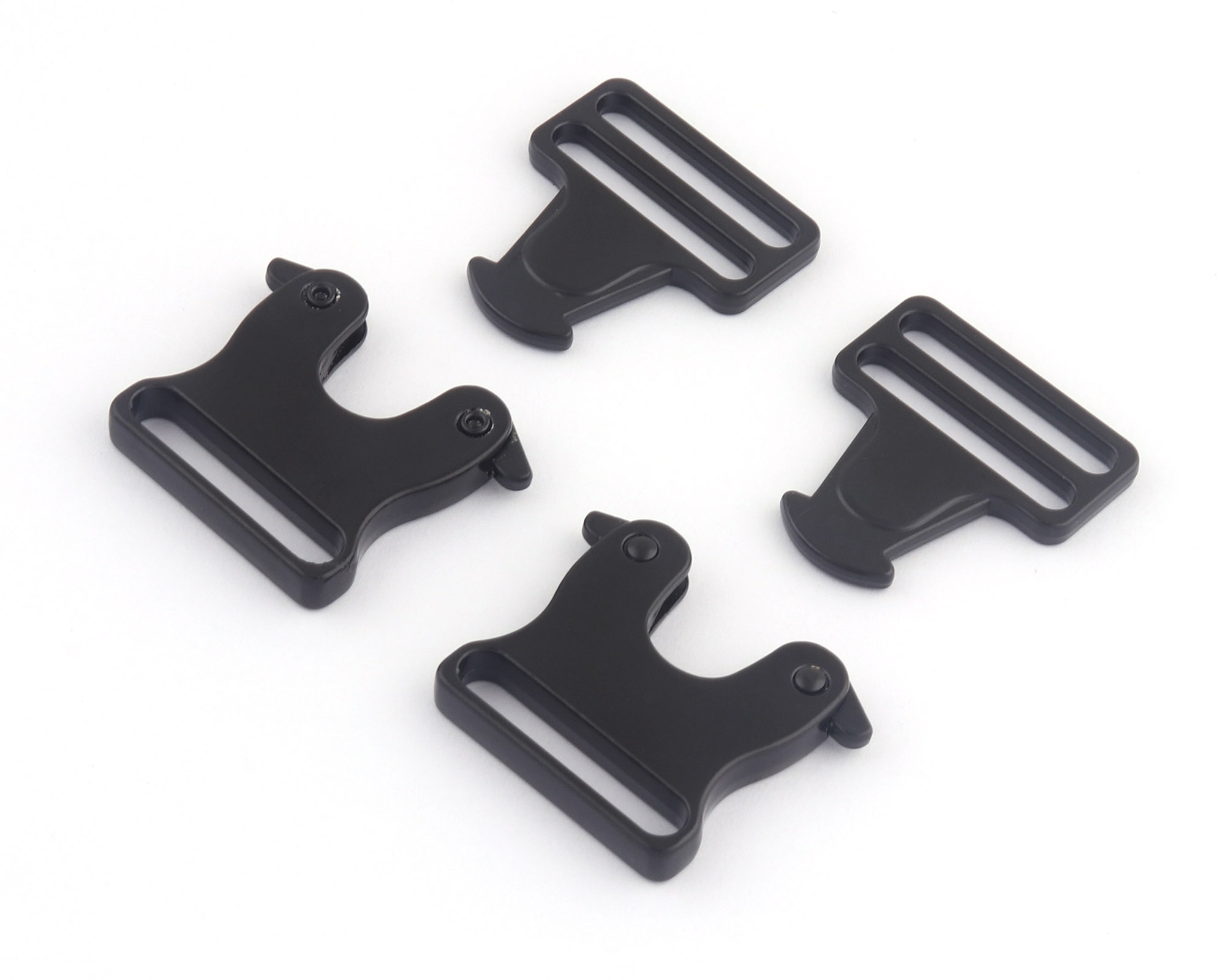 38Mm Zwart Release Gespen Richter Purse Slide Verstelbare Rugzak Gespen Riem Riem Tas Sluiting Clip Lock Halsband Webbing