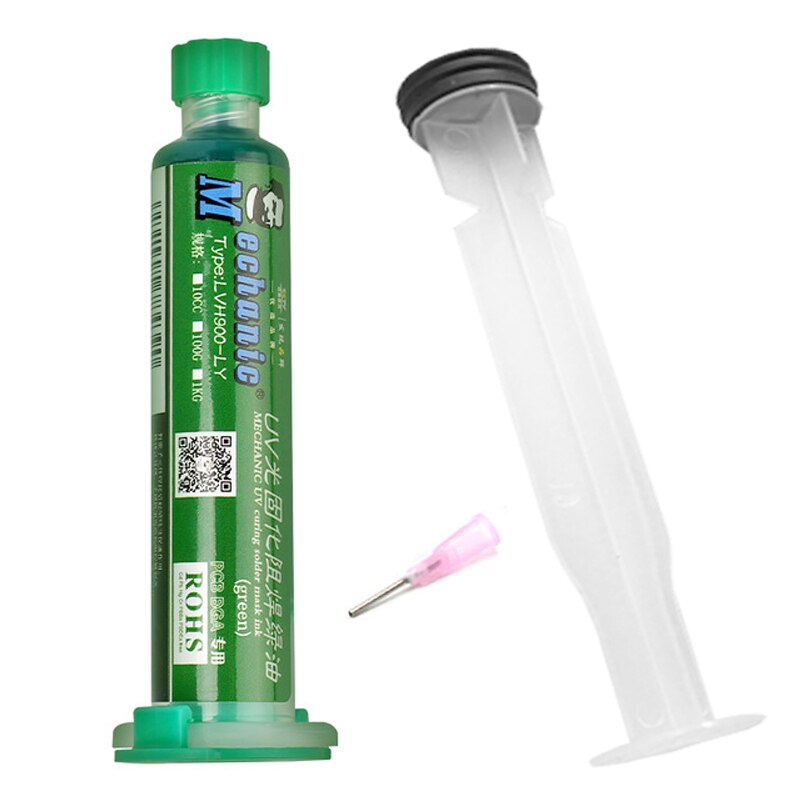 Soldeermasker - 10ml Groen UV Uithardend PCB Verf - Voorkomt Corrosieve Boogvorming