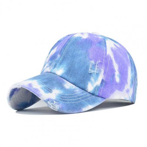 Hats Tie-Dye Style Ventilate Cotton Candy Color Baseball Cap for: Style 5