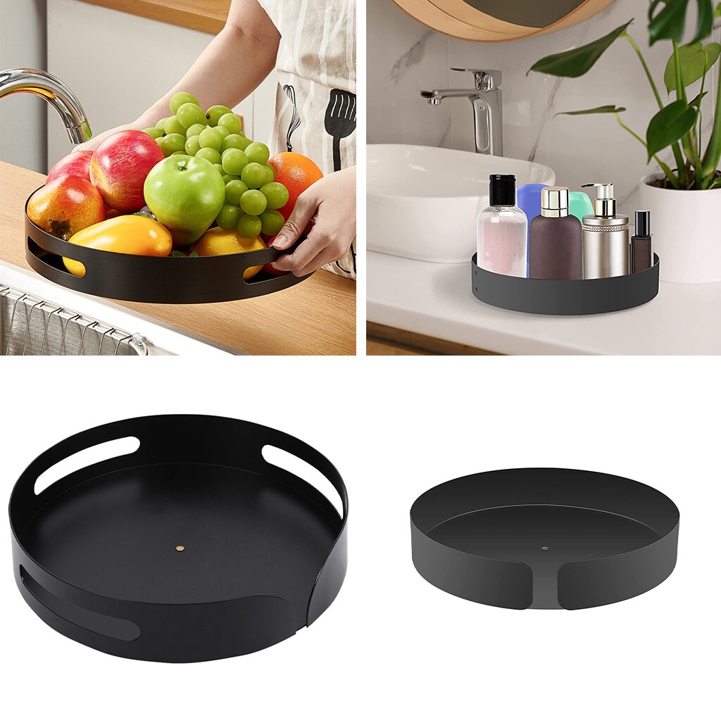 Spice Rack Round Turntable Spice Organiser for Kitchen Cabinet Turntable Spice Rack Holder Organizer