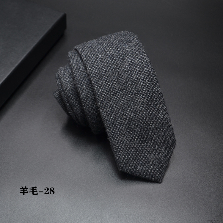 Wol Smalle Stropdas Voor Mannelijke Werk Casual Wedding Bruidegom 6 Cm Stropdassen Das Formele Neckcloth Bruidsjonkers Ties Mannen