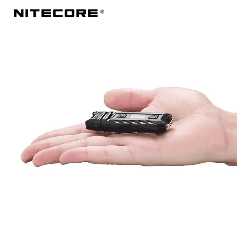 NITECORE THUMB Luz de trabajo Llavero Luz 85 Lúmenes Recargable 120 ° Mini linterna LED con fuente de luz dual y esquina del pulgar
