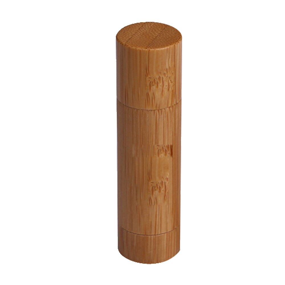 5ml tomma påfyllningsbara bambu läppbalsam tub läppstift deodorant stick cap diy krita hemgjord chapstick behållare för flickor kvinnor