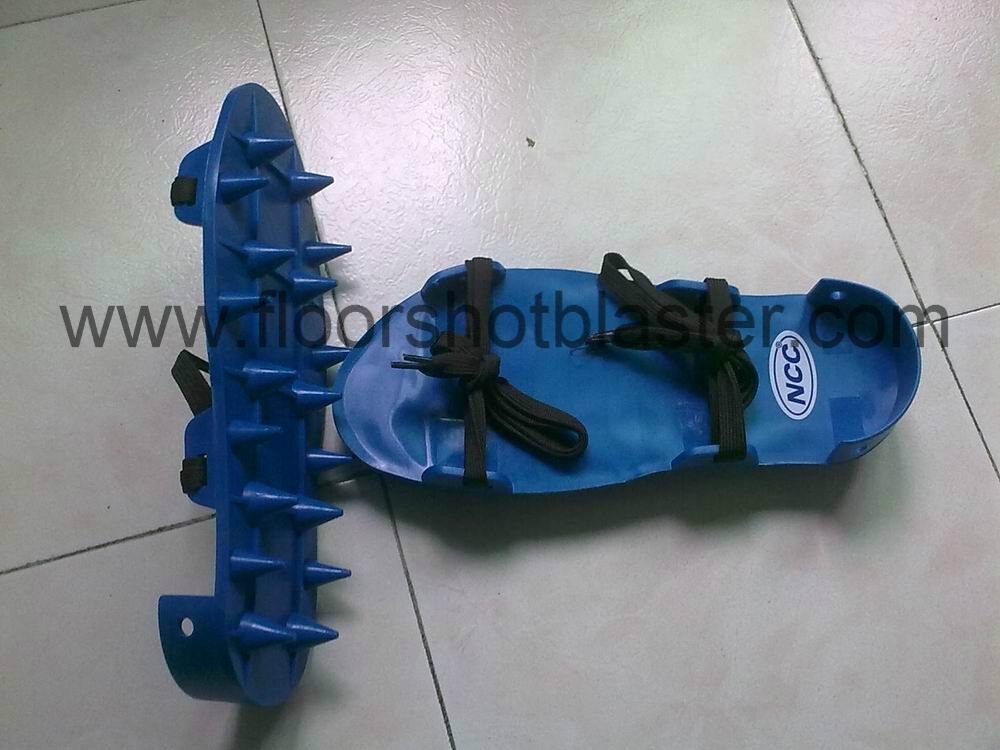Spiked Shoes plastic spike shoes for industrial flooring project