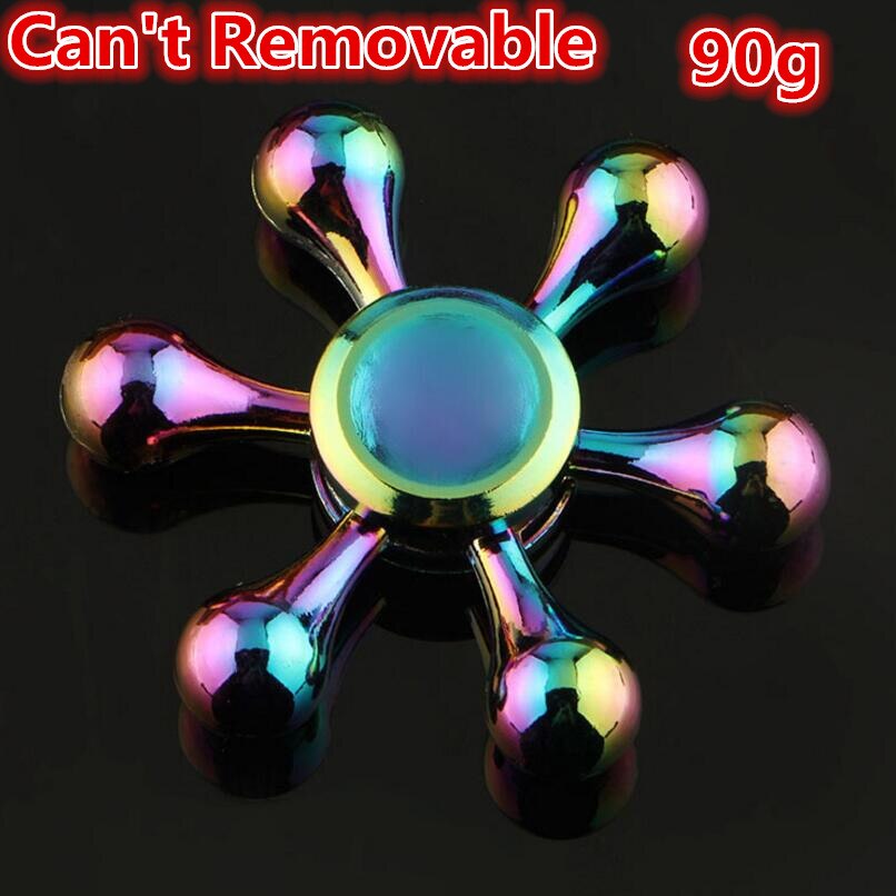 Removable Six Arms Water Copper Fidget Spinner for Adhd Mini Fidget Spinner Toys for Anxiety Relieves Stress Kids Toy