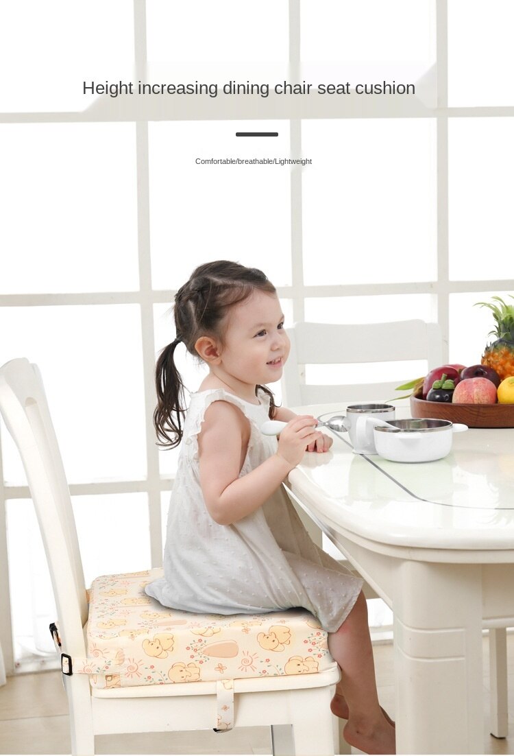 Kinderen Eetkamerstoel Verhoogde Zitkussen Student Zitkussen Waterdicht Cartoon Verhoogde Eetkamerstoel Zitkussen