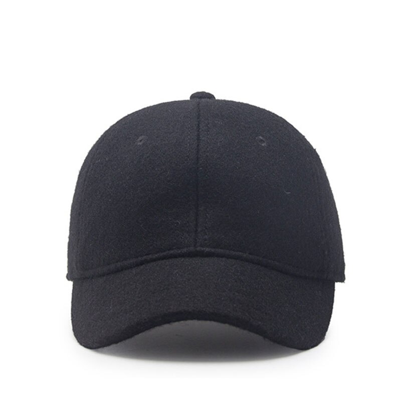 Gorra de béisbol de mezcla de lana de , de Color sólido gorra de béisbol, visera corta para el sol para hombres, gorras de béisbol casuales de combinar para mujeres, Snapback, novedad