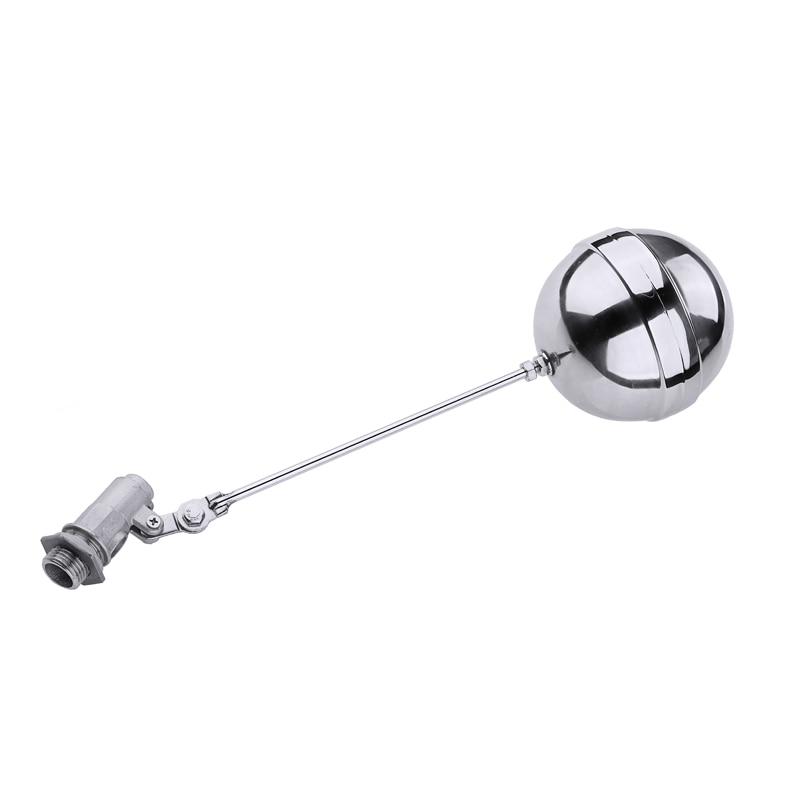 1/2&quot; Float Ball Valve High Pressure Automatic Water Tank Liquid Level Stainless Steel Float Valve Toilet Valve Diameter 100mm