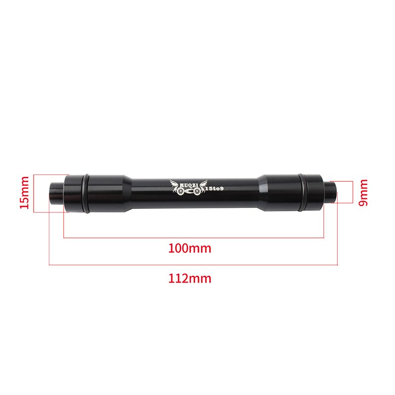 Bike Thru Axle Adapter Front Wheel Hub 15 To 9 100MM QR Adapter MTB Road Bicycle Quick Release Conversion Shaft