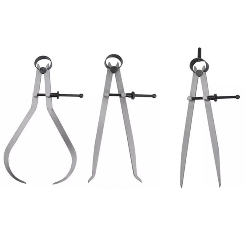 Spring Inside Outside Divider Caliper Set Measures 8 inch Machinist Tools 3-pack, 220mm Leg Length