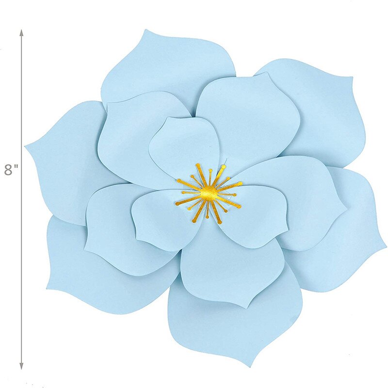 Bursdag enhjørning fest dekor diy enhjørning horn øyenvipper øreveggklistremerke 20cm papir pom poms baby shower party  hy7134