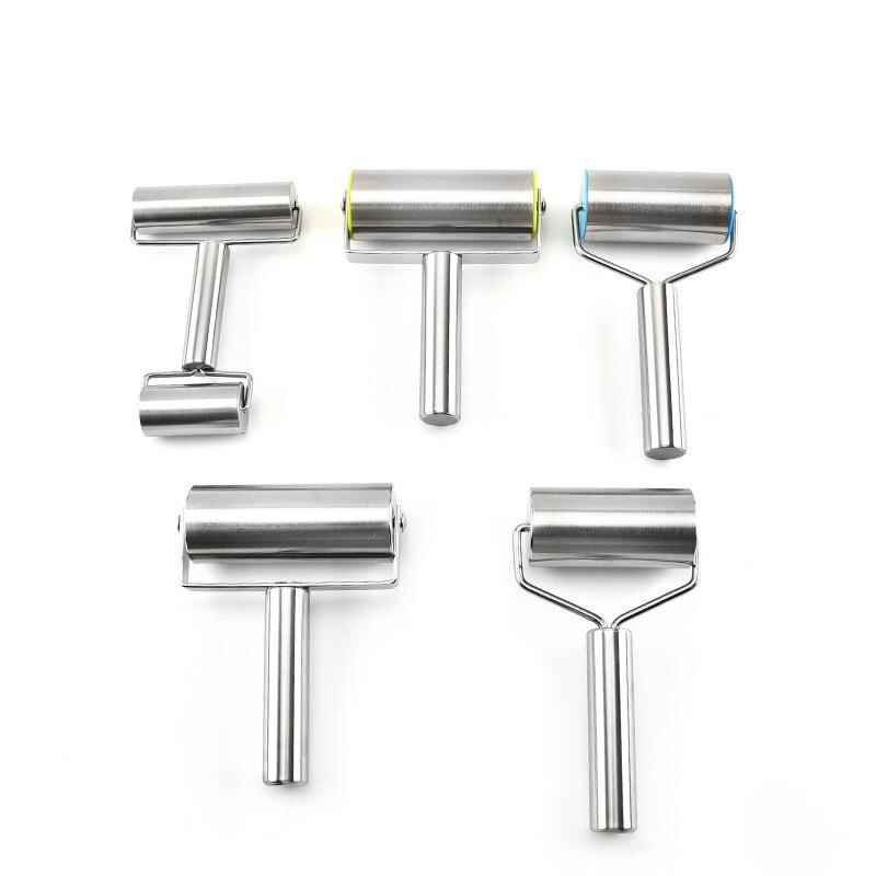 5 Style Stainless Steel Rolling Pin Cake Roller Dough Pizza Rolling Pin Baking Kitchen Cooking Gadgets Cookies Bakeware Tools