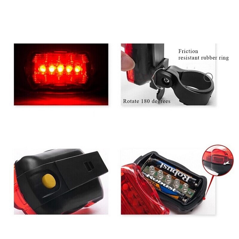 Led Waterdichte Achterlicht Fiets Achterlicht Voor Fiets Reflector Achterlichten Fiets Lamp Lantaarn Accessoires Fietsen Licht