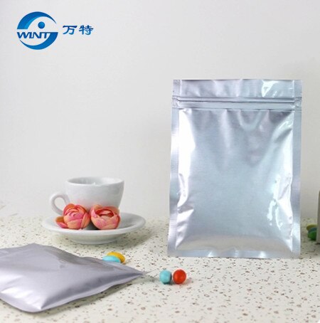 21 cm * 31 cm 100 stks, aluminiumfolie zak, ziplock voedsel thee koffie zakken