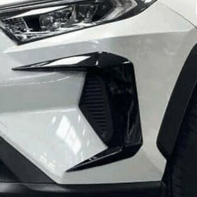 Car Front Fog Light Cover Mouldings Fog Eyebrow Trim for Toyota RAV4