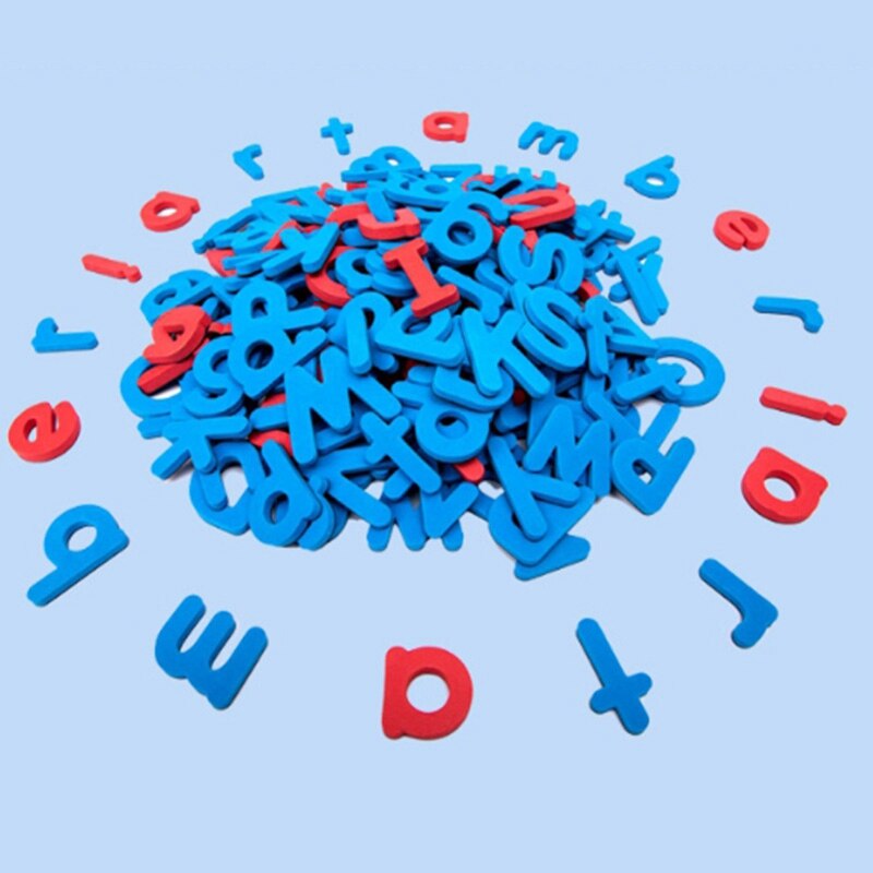216 pièces Kit de lettres Alphabet magnétique avec tableau magnétique ABC majuscules et minuscules pour enfants outil d'apprentissage de l'orthographe