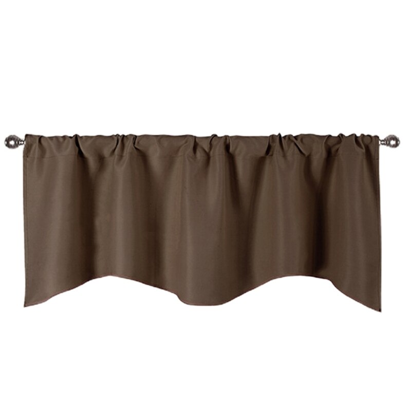 Rideaux occultants de couleur unie, stores romains élégants, rideau court café pour cuisine, rideau de fenêtre moderne pour armoire de cuisine K3NA: CF