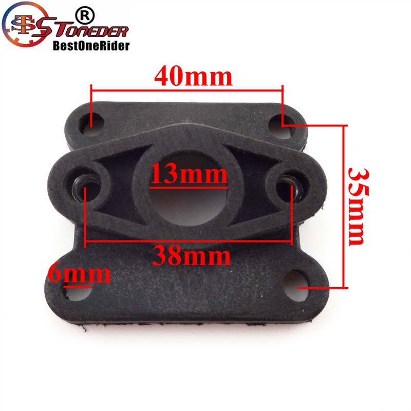 Stoneder Pocket Dirt Bike Inlaattraject Inlaatspruitstuk Voor 47cc 49cc Motor Carburateur Carb Mini Moto Moto Atv Quad 4 wheeler