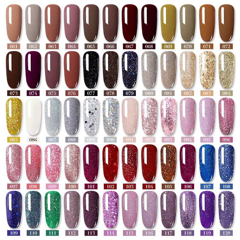 Koskoe neglesæt gel lak sæt kit 8/10/12/14/16 uv led farve gel negle lak kit med negle lampe negle kunst dekorations værktøj