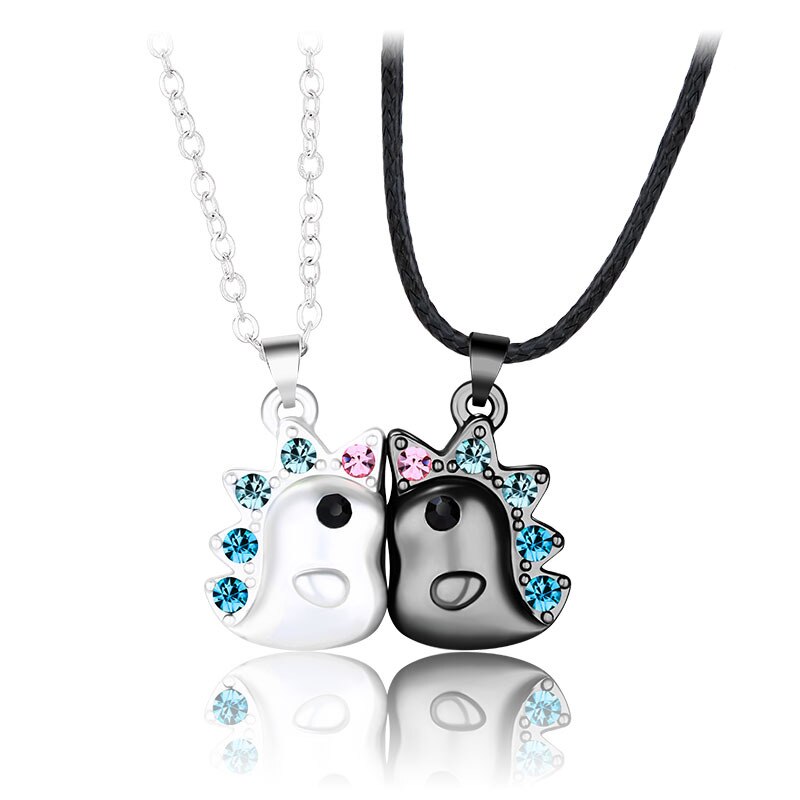 Moda New Unicorn Couple collana magnete effetto tridimensionale collana in pietra gioielli regalo di san valentino
