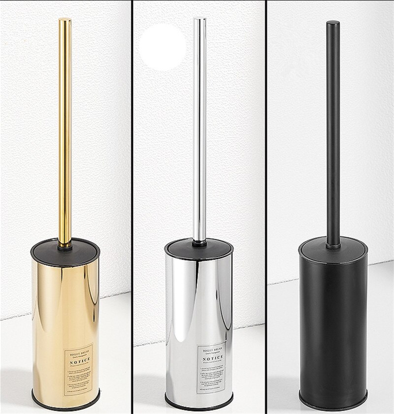 Spazzola di pulizia di tipo durevole di vendita calda per servizi igienici Set porta scopino in acciaio inossidabile Set bagno bagno Hardware oro/cromo