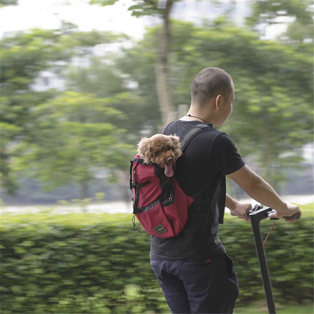 Bolsa de transporte perro transpirable para perros grandes Golden Retriever mochila con Bulldog ajustable bolsas de viaje para perros grandes productos para mascotas