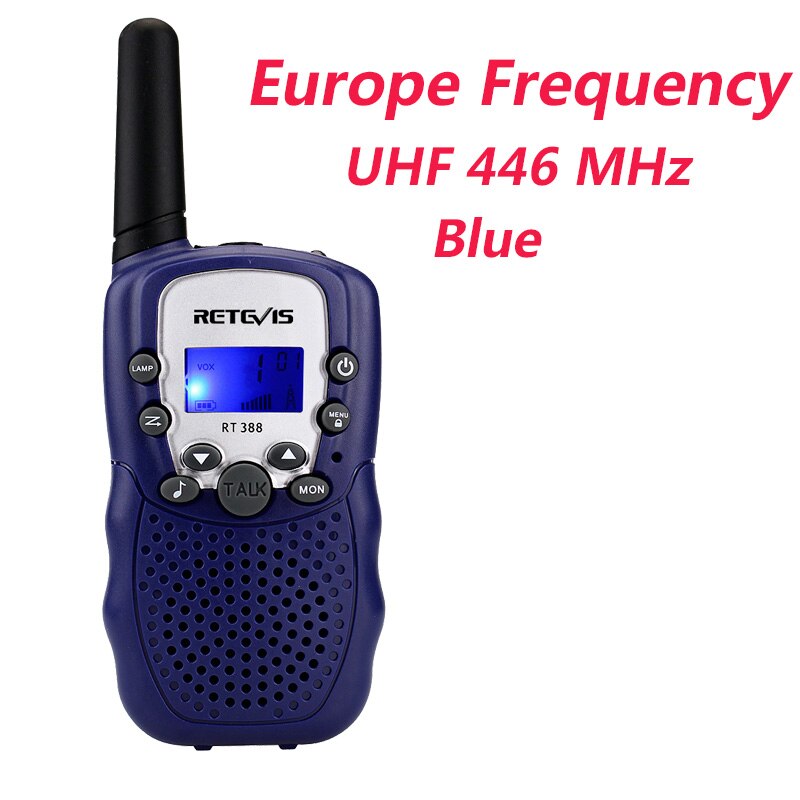 1pc Mini Walkie Talkie Kids Radio Retevis RT388 0.5W UHF 462-467MHz US Frequency Portable Two Way Radio J7027: Europe Blue