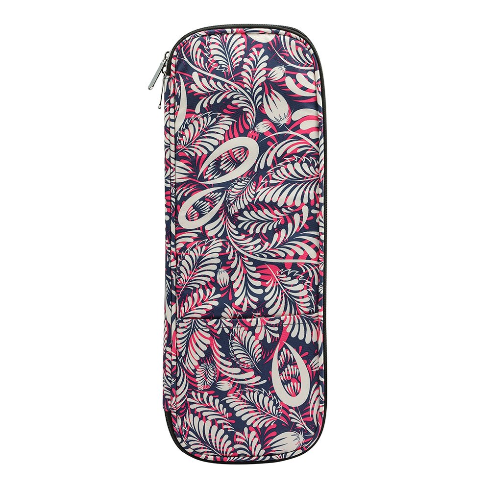 Plants Print Sewing Thread Organizer Portable Knitted Bag Knitting Crochet Needles Hooks Container Embroidery Storage Case