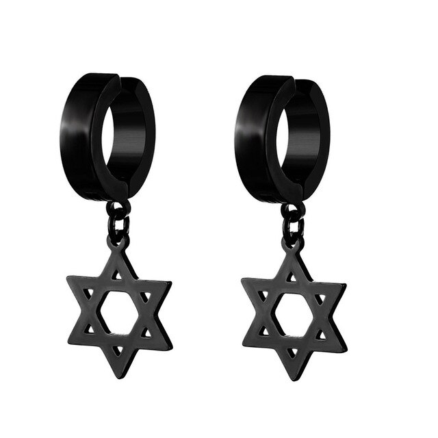 Mannen Oorbellen Geometrische Titanium Rvs Punk Paar Liefde Stud Oorbellen Goth Oor Manchetten Clip-On Oorbellen Voor Vrouwen sieraden: Style 15