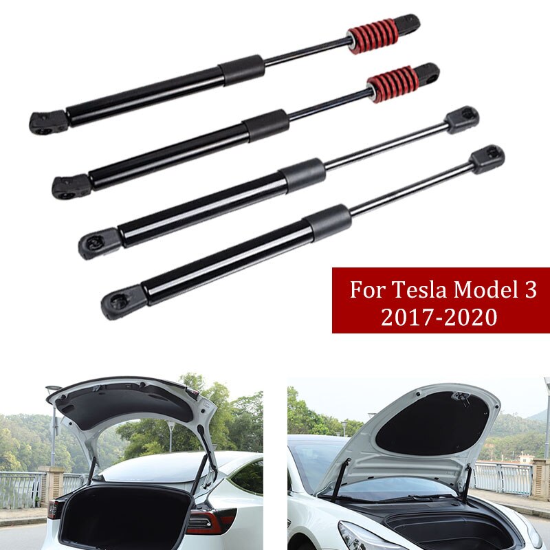 Front Rear Tail Gate Tailgate Trunk Lift Struts Boot Gas Spring Shock Hydraulic Rod Holder for Tesla Model 3